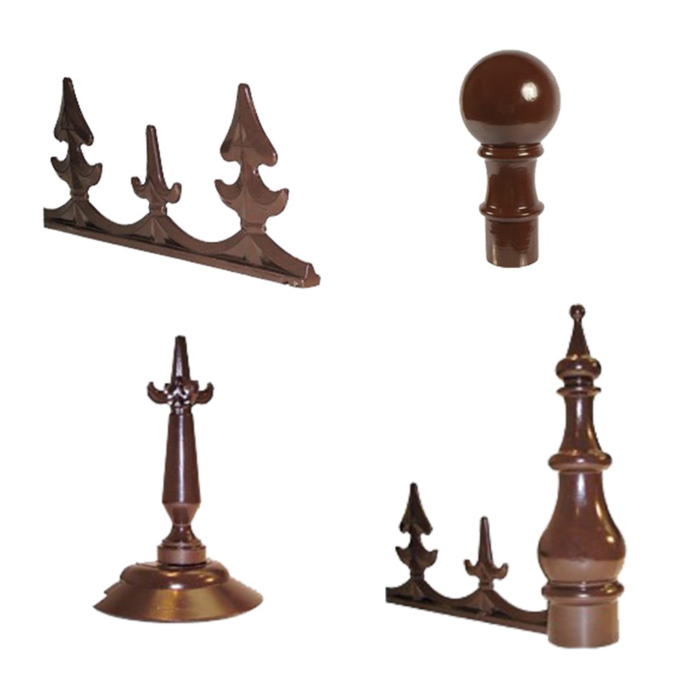 Crestings and finials for Sunwood ridges